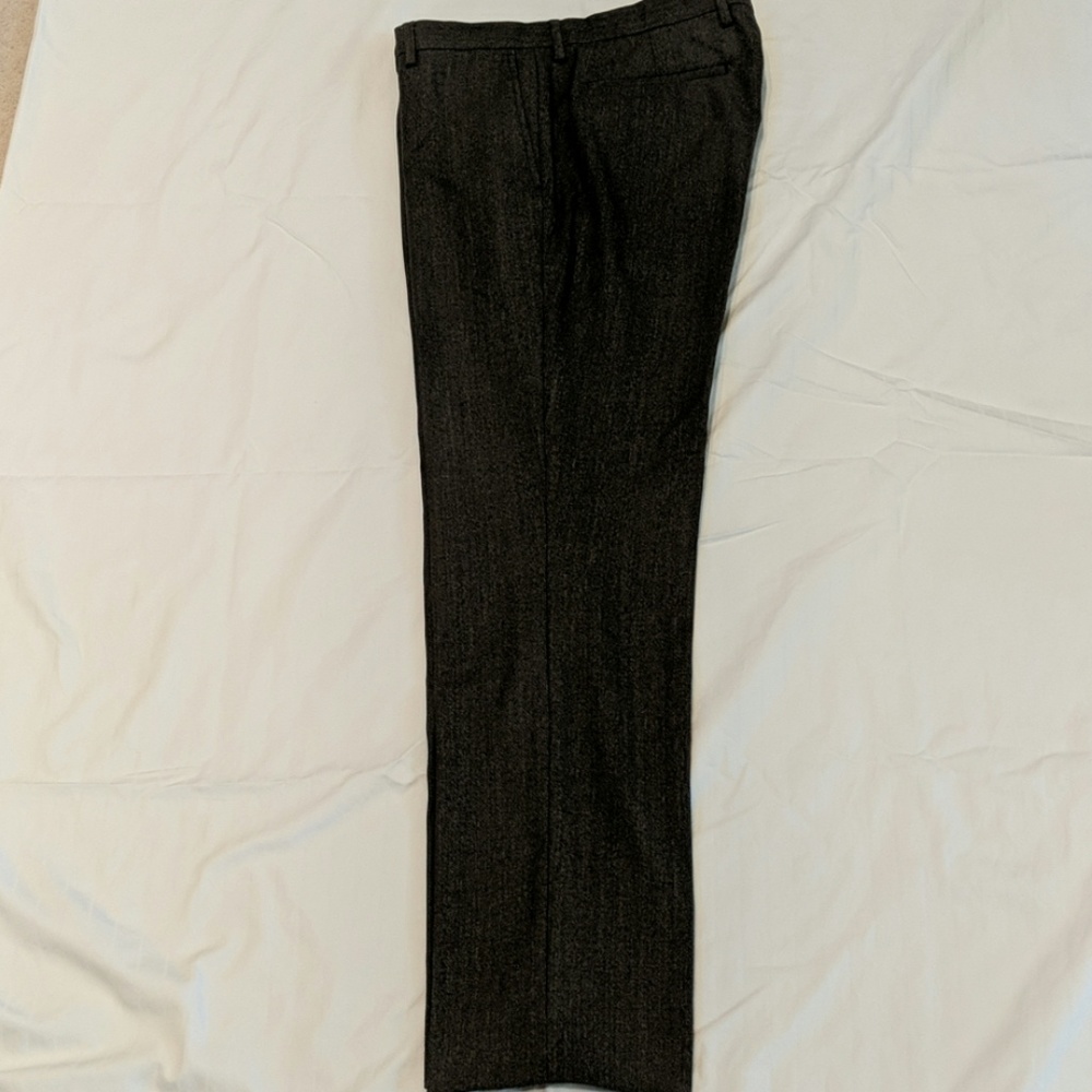 100% wool charcoal dress slacks